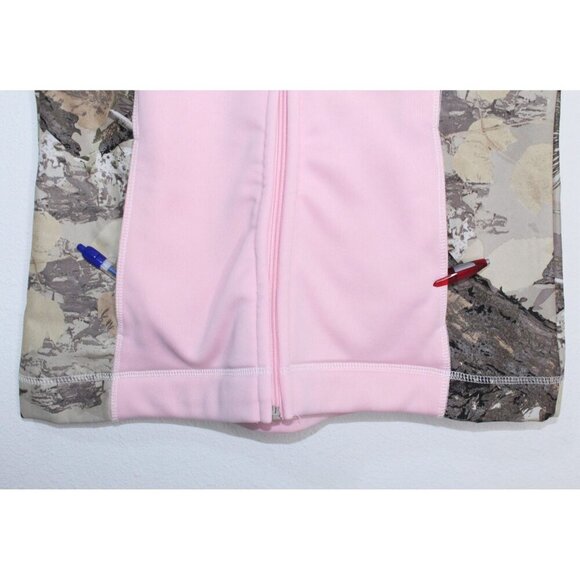 Roper Camo Women's Vest M Pink Brown Western 2 pockets Zip Up Outdoors Hunting - Picture 3 of 13